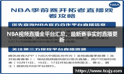 NBA视频直播全平台汇总，最新赛事实时直播更新